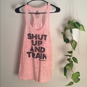 Shut up and train bodybuilding tank
